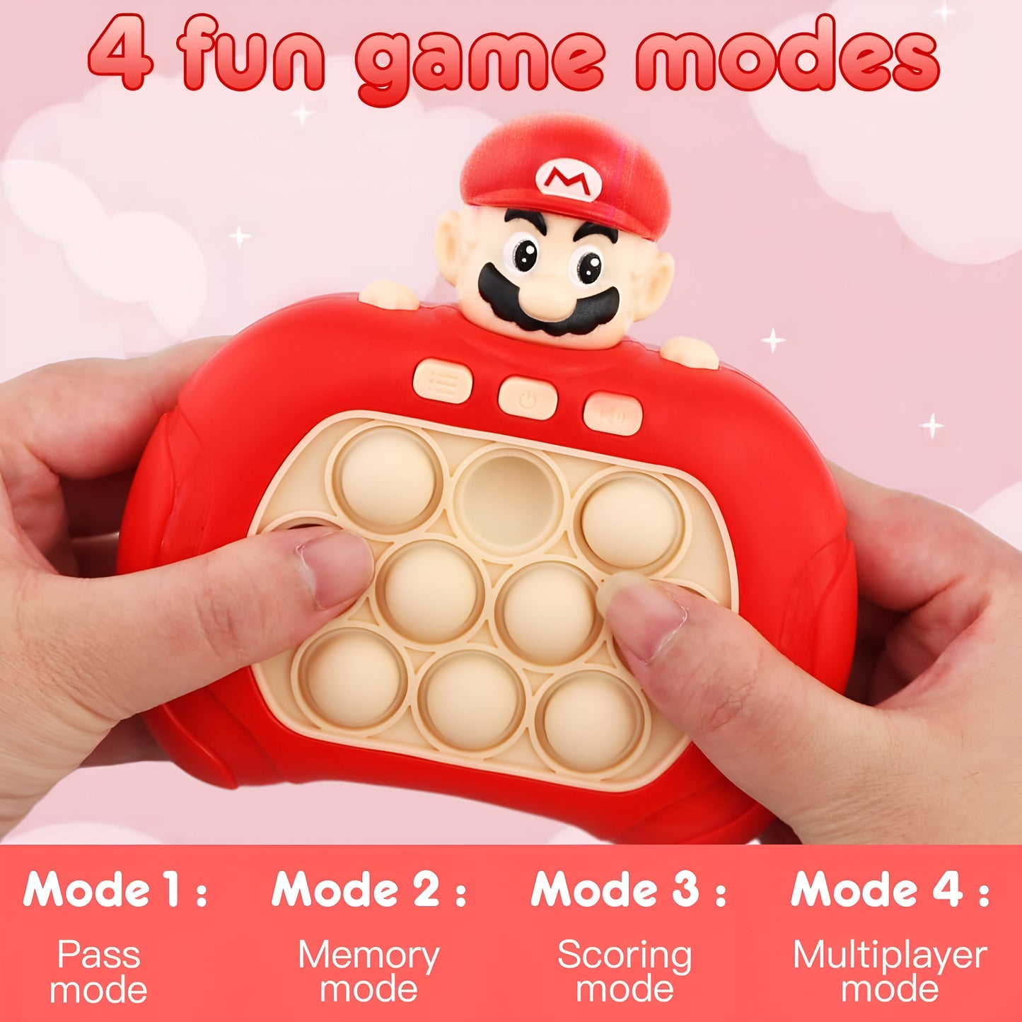 Juego De Memoria Luz Y Sonido Popit Push