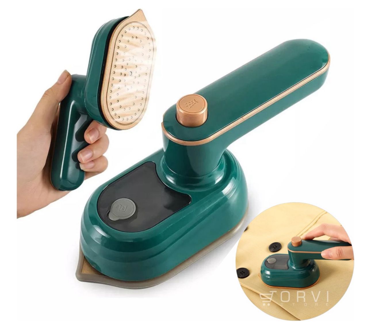 Mini Plancha Vapor De Ropa Viajera Porta