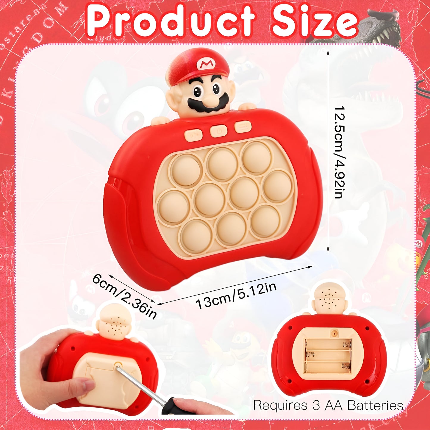 Juego De Memoria Luz Y Sonido Popit Push